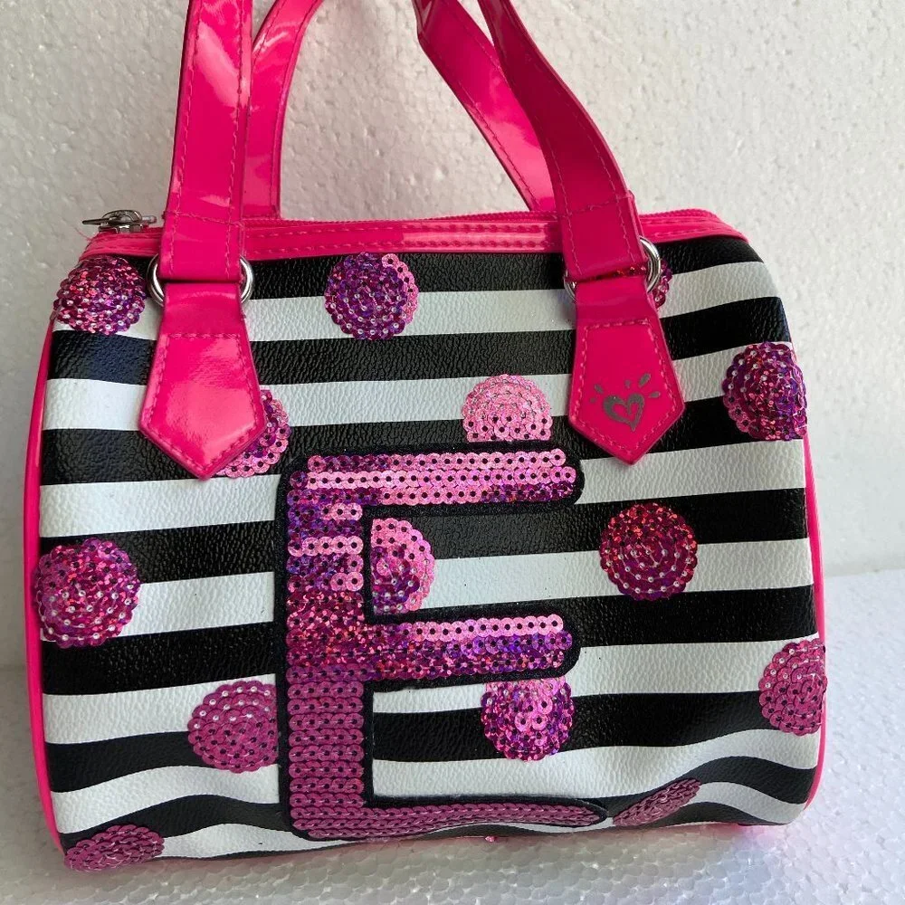 NWOT Justice Bag for girl Striped Sequins